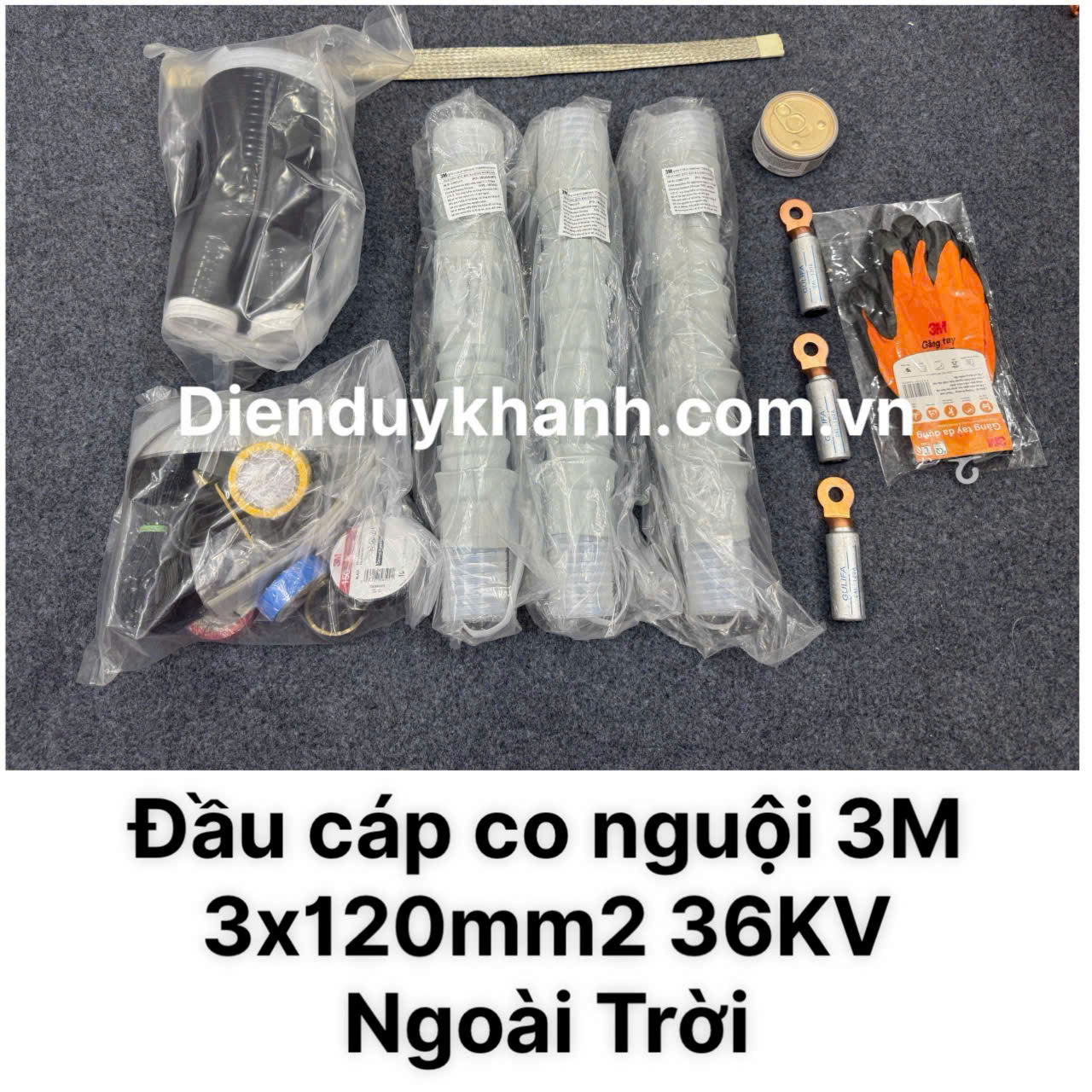 Đầu Cáp Co Nguội Trung Thế Ngoài Trời 36KV OD 3C QTII(L)8S-33-120(3x120mm2)